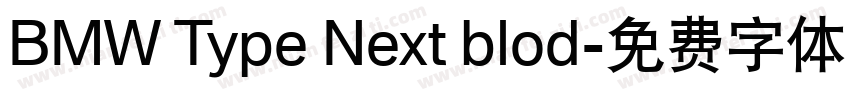 BMW Type Next blod字体转换